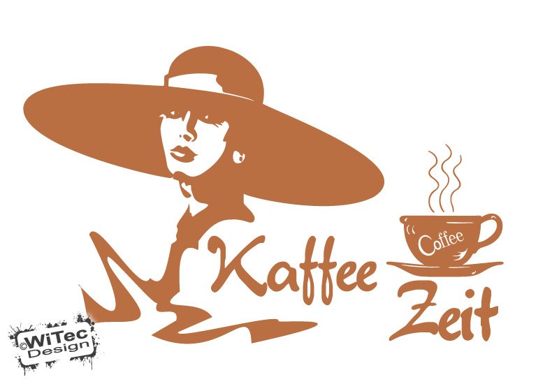 Wandtattoo Kaffee Zeit Wandaufkleber Küche