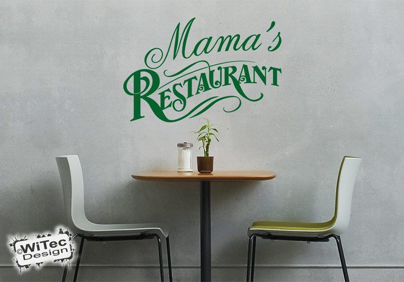 WA265 Wandaufkleber MAMA´S RESTAURANT Wandtattoo Küche WA265 Wandaufkleber MAMA´S RESTAURANT Wandtattoo Küche