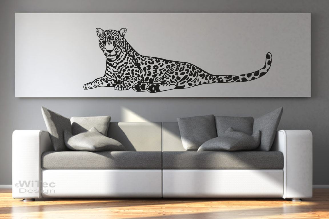 Wandtattoo Leopard Wandaufkleber Afrika