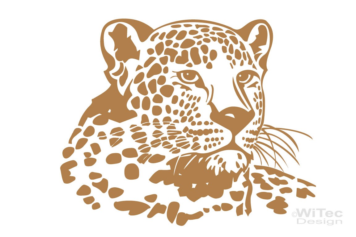 Wandtattoo Leopard Wandaufkleber Afrika 