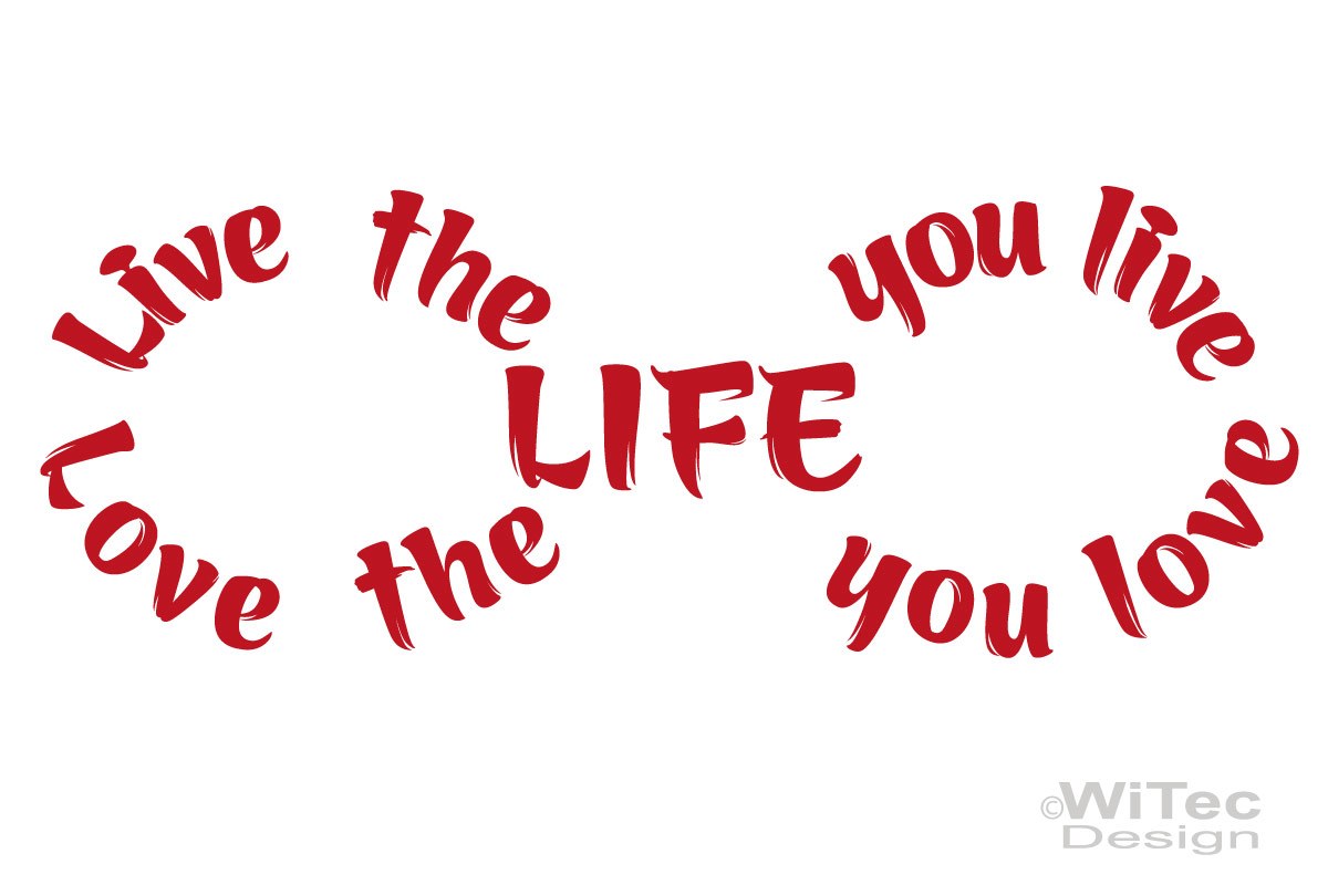 Wandtattoo Love the Life Wandaufkleber Liebe Leben Wandtattoo Liebe Leben Wandaufkleber Love the live