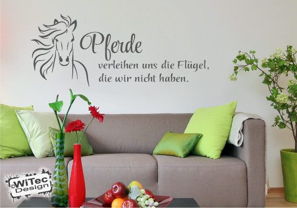 Wandtattoo Pferde verleihen uns die Flügel, die wir nicht haben