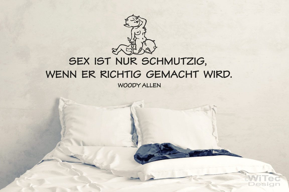 Wandtattoo SEX SCHMUTZIG  Zitat Wandaufkleber
