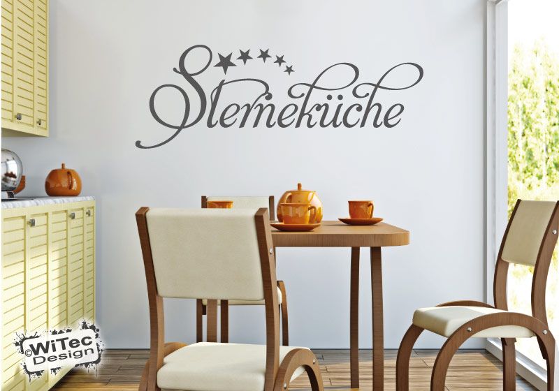 Wandtattoo Sterneküche Küche Essen Sterne Aufkleber Wandtattoo Sterneküche Küche Essen Sterne Aufkleber