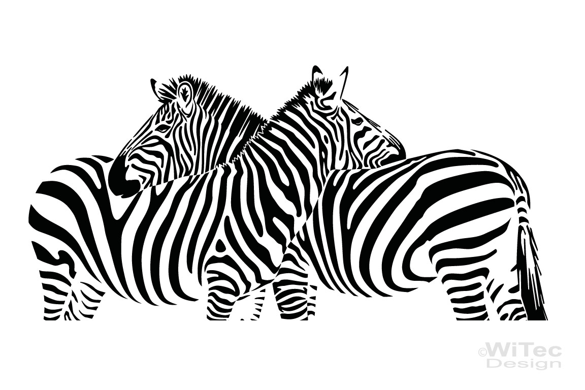Wandtattoo Zebra Pferde Afrika Wandaufkleber  Wandtattoo Zebra Pferde Afrika Wandaufkleber