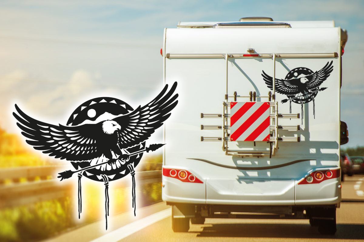 Adler eagle Wohnmobil Aufkleber Sticker