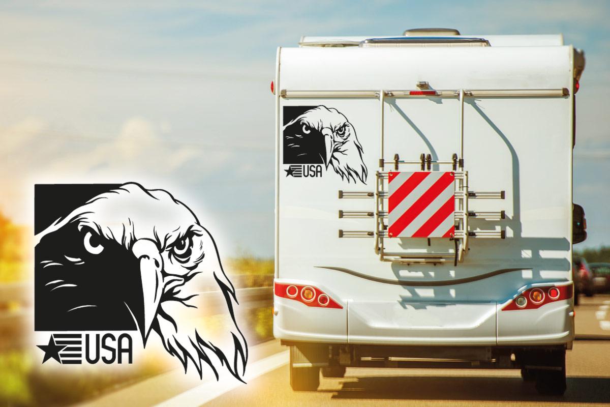 Adler eagle USA Wohnmobil Aufkleber Sticker