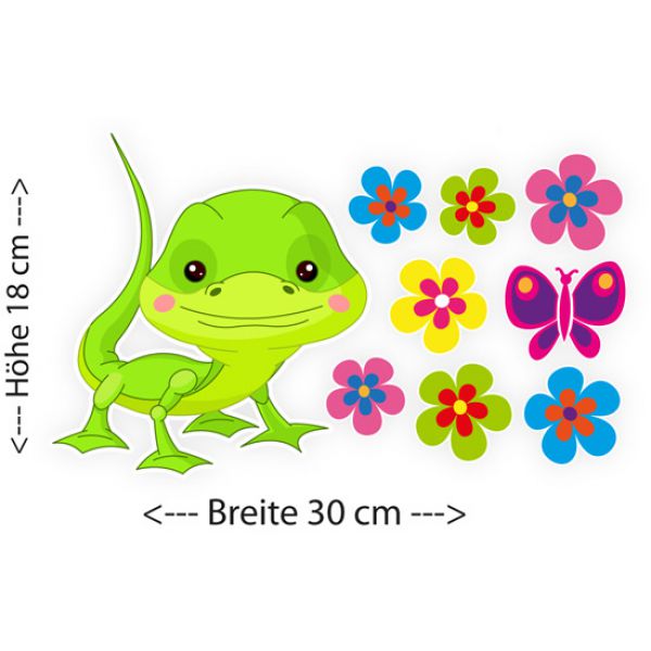 Gecko Gekko Blumen Schmetterling Autoaufkleber Auto Aufkleber Gecko Gekko Blumen Schmetterling Autoaufkleber Auto Aufkleber