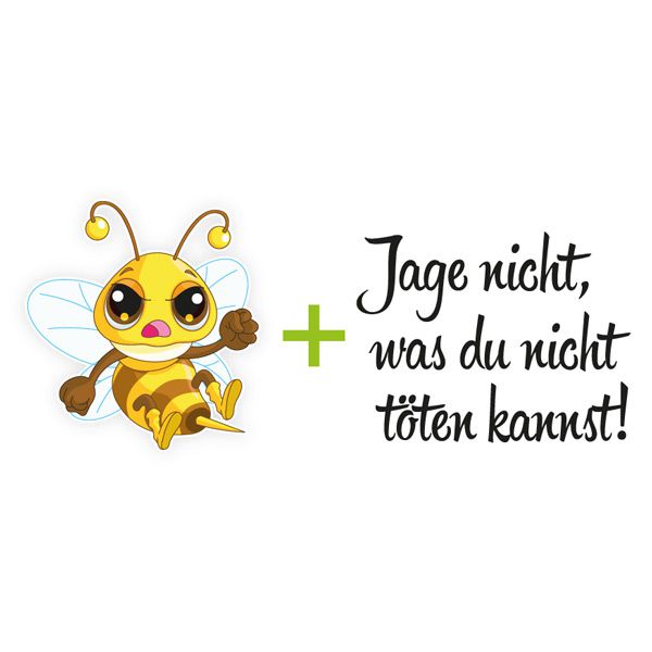Jage nicht Autoaufkleber Hornisse Biene Wespe Aufkleber Auto Jage nicht Autoaufkleber Hornisse Biene Wespe Aufkleber Auto