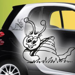 Autoaufkleber Schnecke 2er Set Aufkleber Autoaufkleber Schnecke 2er Set Aufkleber