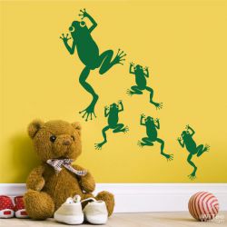 Wandaufkleber 5x FROSCH Wandtattoo Kinderzimmer Wandaufkleber 5x FROSCH Wandtattoo Kinderzimmer