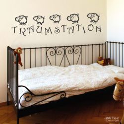WANDTATTOO KINDERZIMMER TRAUMSTATION SCHAFE WANDAUFKLEBER WANDTATTOO KINDERZIMMER TRAUMSTATION SCHAFE WANDAUFKLEBER
