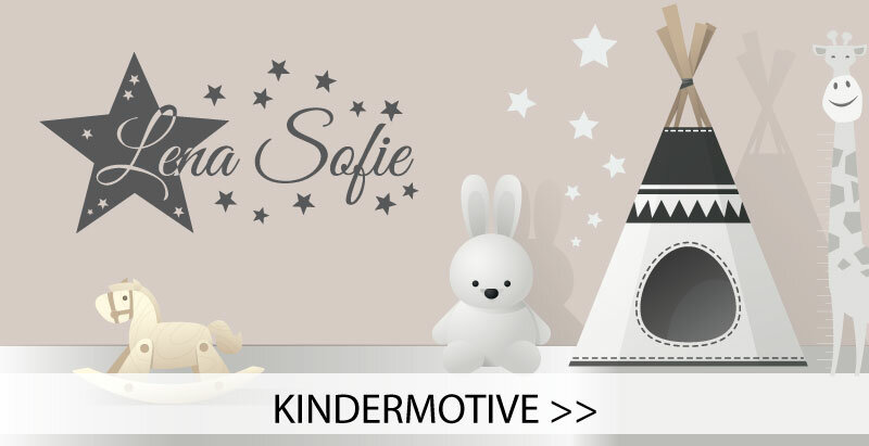 Kindermotive Wandtattoos bei abc-aufkleber.de schoppen