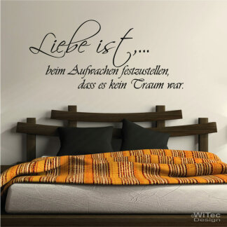 Wandaufkleber LIEBE IST... Wandtattoo