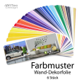 FA001 Farbmuster für Wandaufkleber Türaufkleber