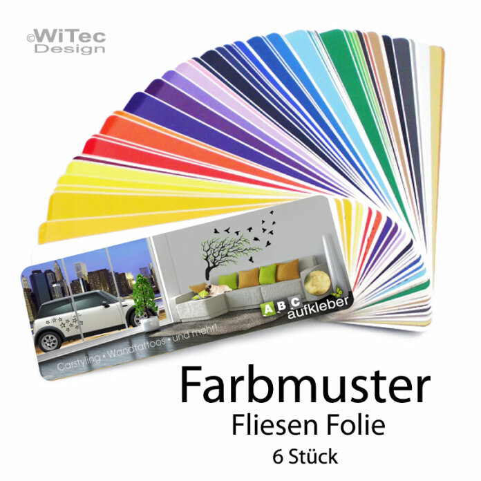 FA002 Farbmuster Fliesenaufkleber