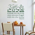 Wandaufkleber Kaffee... Wandtattoo Coffee Küche