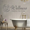 Wandaufkleber WELLNESS Wandtattoo Badezimmer