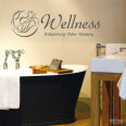 Wandaufkleber WELLNESS Wandtattoo Badezimmer