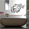 Wandaufkleber Hibiskus Tribal Wandtattoo