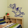 Wandtattoo Drache Wandaufkleber Kinderzimmer