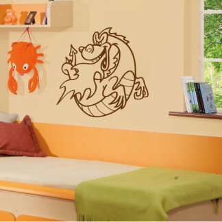 Wandaufkleber Drache Wandtattoo Kinderzimmer