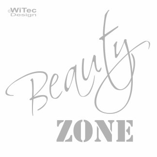 T&uuml;raufkleber BEAUTY ZONE  Bad Badezimmer