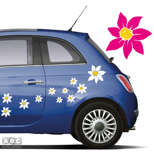 Flower Power - Autoaufkleber Set — Autoaufkleber 24 - carstyling and more