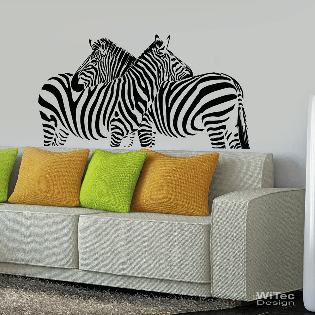 Wandtattoo Zebra Afrika Retro Wandsticker Wanddekoration Wandaufkleber