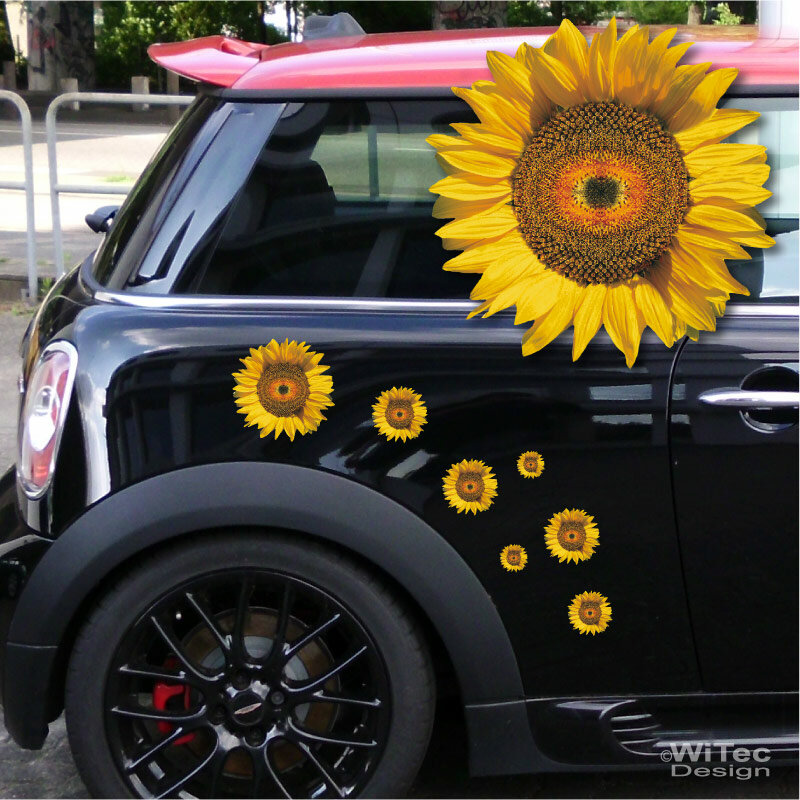 Aliauto Schöne Sonnenblume Auto Aufkleber Hohe Qualität