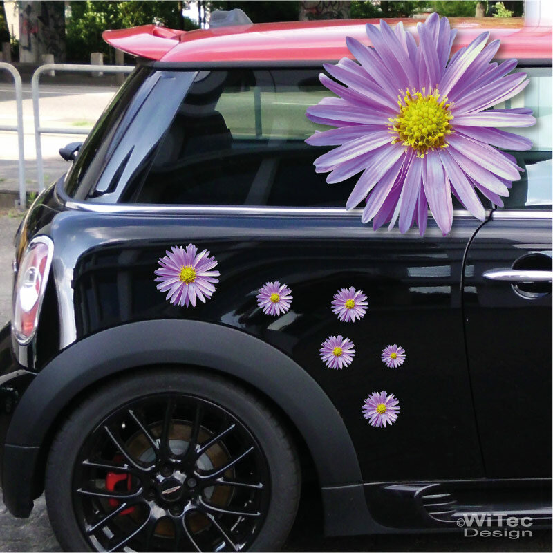 2 Stück Blumen und Libelle Auto Zubehör Niedlich Auto