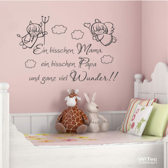 Wandtattoo Kinderzimmer Mama Papa Wunder