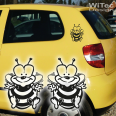 AA202 Auto Aufkleber Biene Bienen 2er SET