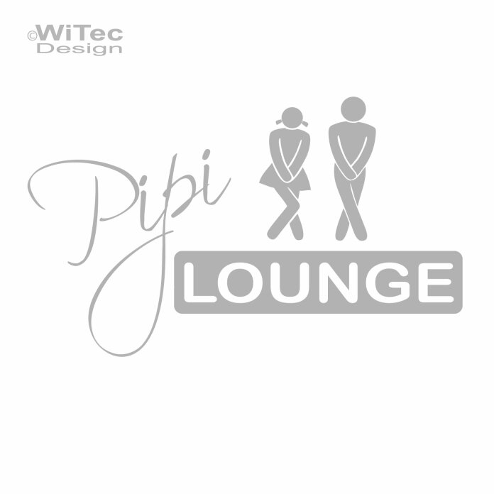 Tür Aufkleber Pipi Lounge Badezimmer