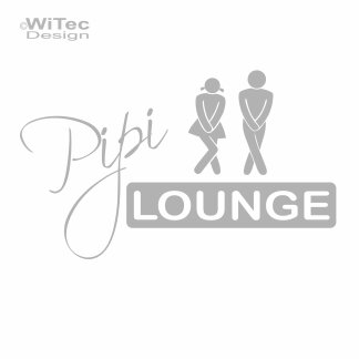 T&uuml;r Aufkleber Pipi Lounge Badezimmer