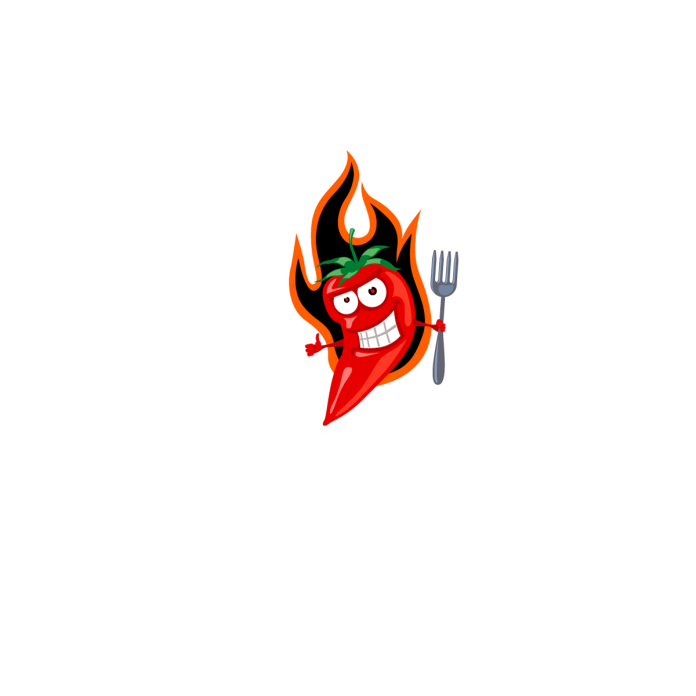 Türaufkleber Scharfe Küche Paprika Aufkleber