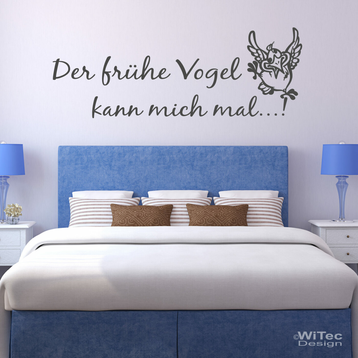 Wandtattoo für Schlafzimmer, Topfpflanzen und