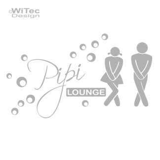 Tür Aufkleber Pipi Lounge Sticker Badezimmer