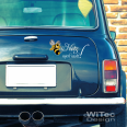 AA243 Autoaufkleber Hetz mich nicht! Böse Hornisse Biene Sticker