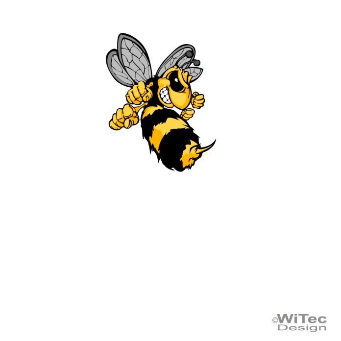 AA244 Auto Aufkleber Reiz mich nicht! Böse Hornisse Biene Sticker