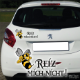 AA244 Auto Aufkleber Reiz mich nicht! Böse Hornisse Biene Sticker