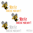 AA244 Auto Aufkleber Reiz mich nicht! Böse Hornisse Biene Sticker