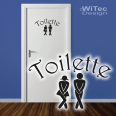 Türaufkleber Toilette Tür Aufkleber Badezimmer WC