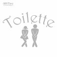 Türaufkleber Toilette Tür Aufkleber Badezimmer WC