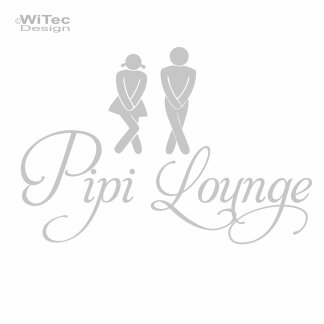 Türaufkleber Pipi Lounge Wandtattoo Tür...