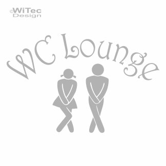 Türaufkleber WC Lounge Wandtattoo Bad Tür Aufkleber Sticker