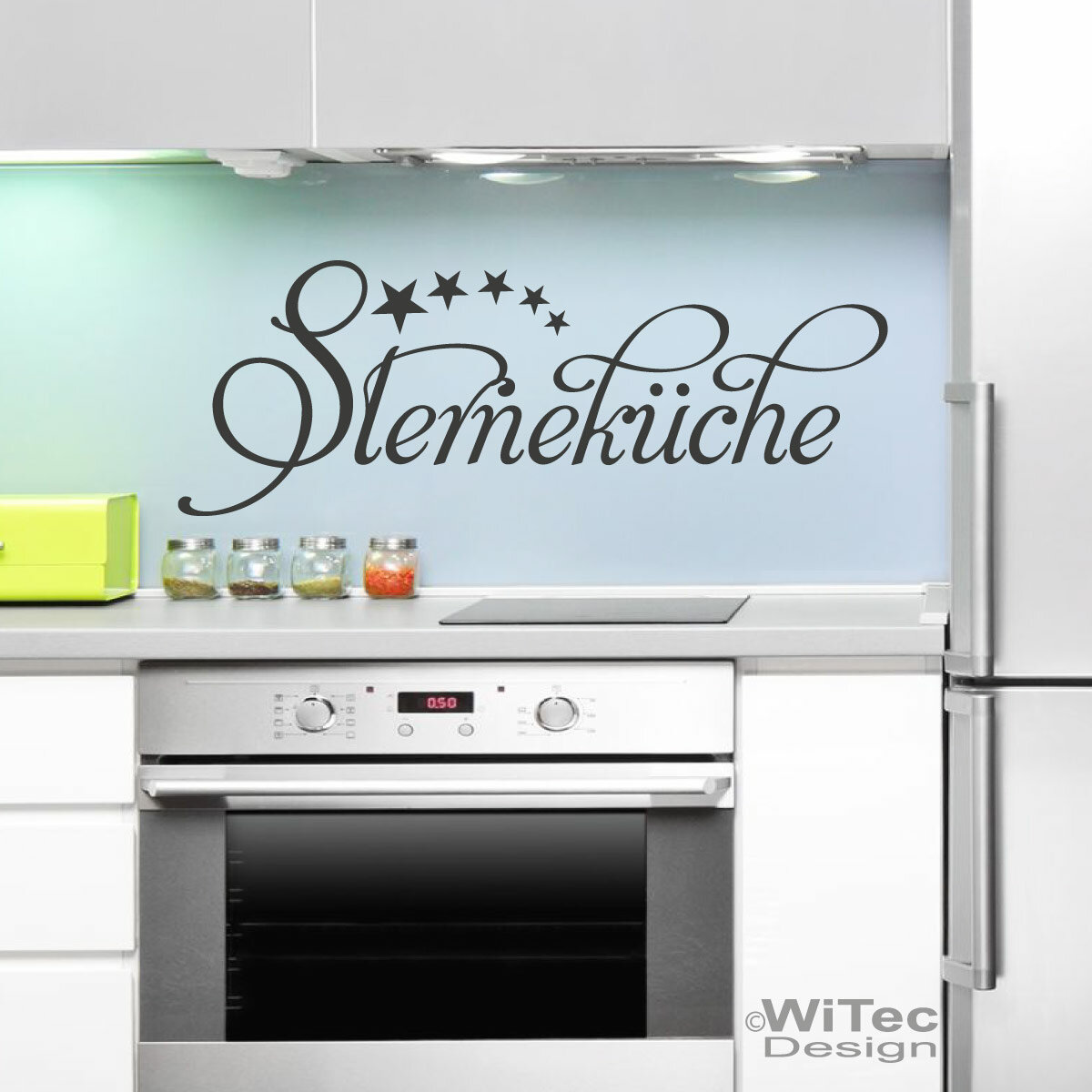 Sterne Küche Kühlschrank Aufkleber Sticker-Dekor Wandtattoo K012