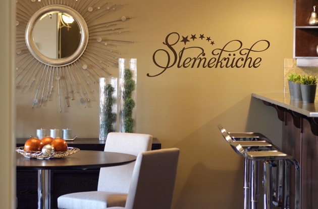 Wandtattoo Sterneküche Küche Essen Sterne Aufkleber