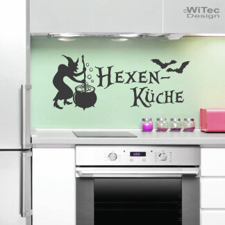 Hexen K&uuml;che Wandtattoo Hexenk&uuml;che Wandaufkleber