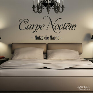 Wandaufkleber Carpe Noctem Wandtattoo Nutze die Nacht